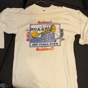 Vintage NCAA 1987 Final Four Tshirt UNLV Syracuse Hoosiers Friars basketball